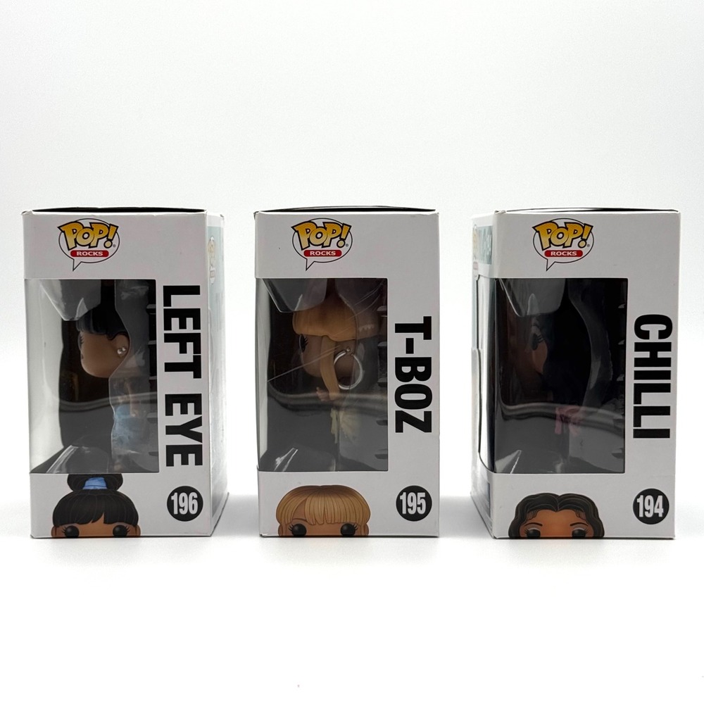 TLC Waterfalls Funko Pop Complete Set of 3 Chilli T-Boz Left Eye - Picture 7 of 10